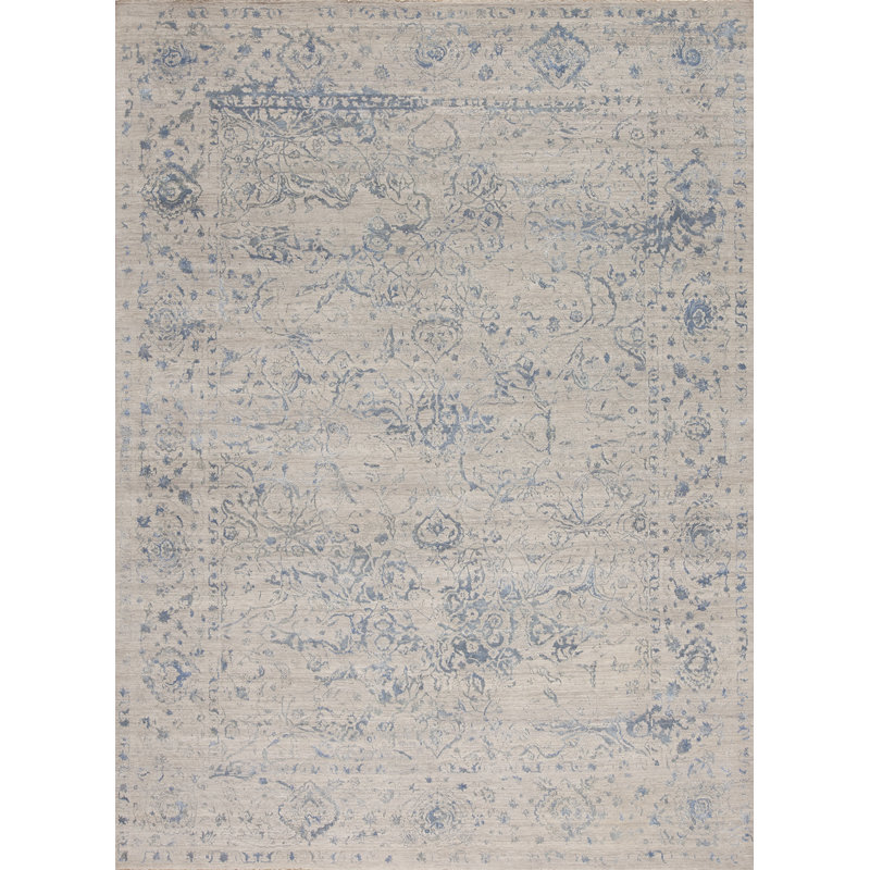 Amour Hand Knotted Area Rug, Rectangle 10' x 14'