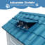 Niche pour chien d'extérieur avec bouches d'aération et plancher surélevé pour chiot-2013745841-2013745842