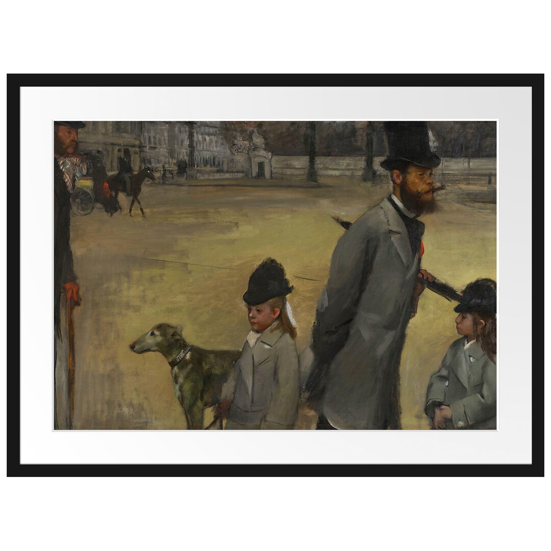 Gerahmter Kunstdruck Place De La Concorde von Edgar Degas