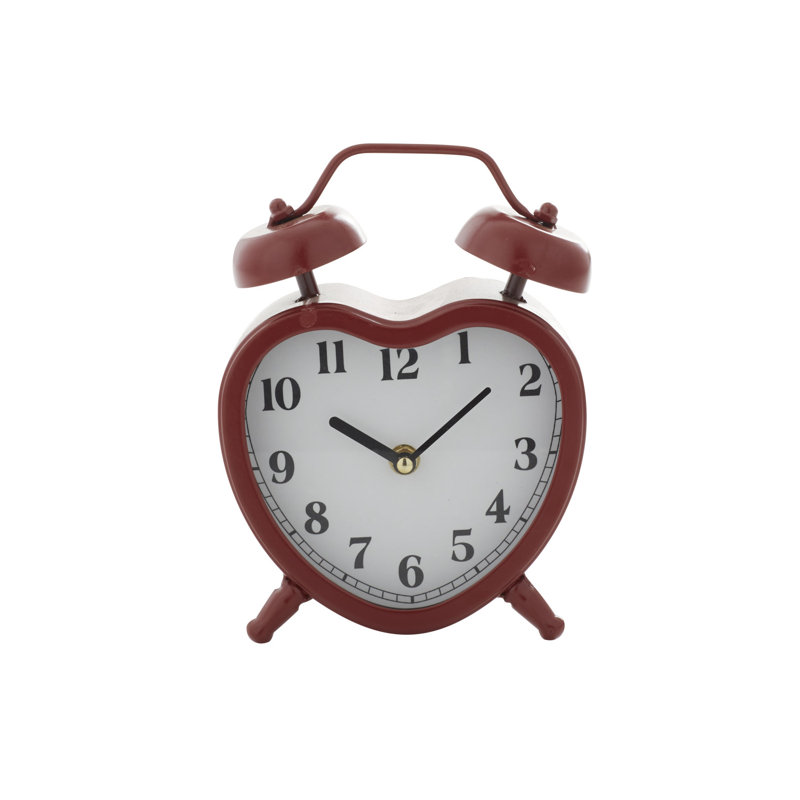 Horloge de table Farmhouse, Rouge