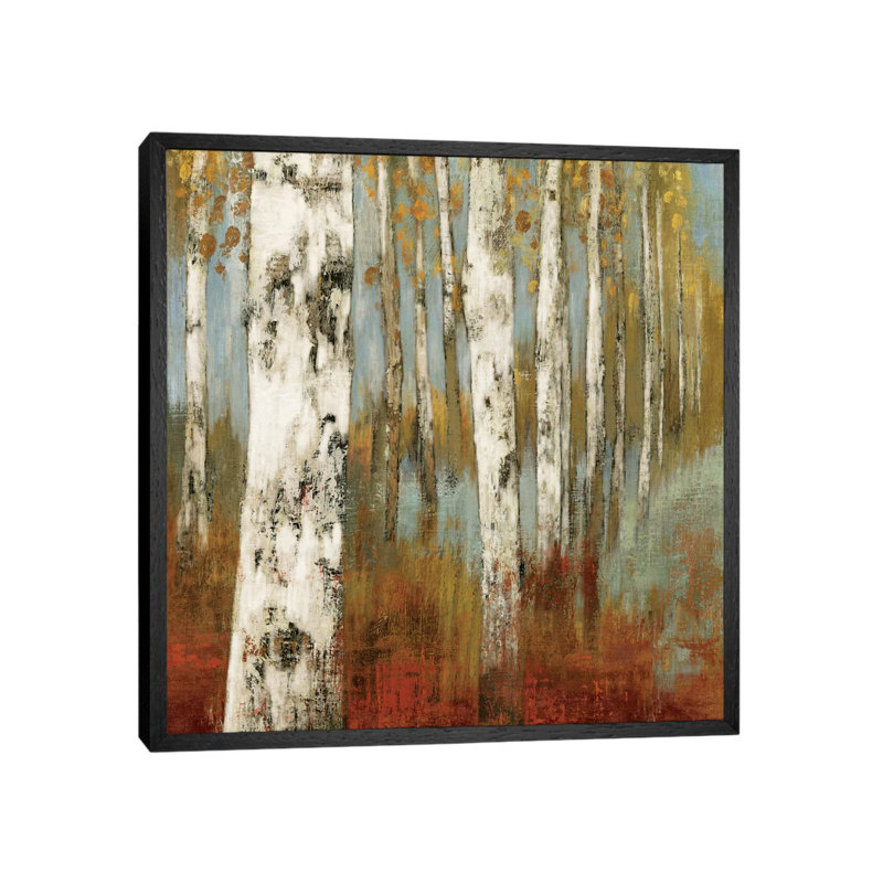 Along The Path II by Allison Pearce - Painting on Canvas, Black Framed Canvas, 93.98 cm H x 93.98 cm W