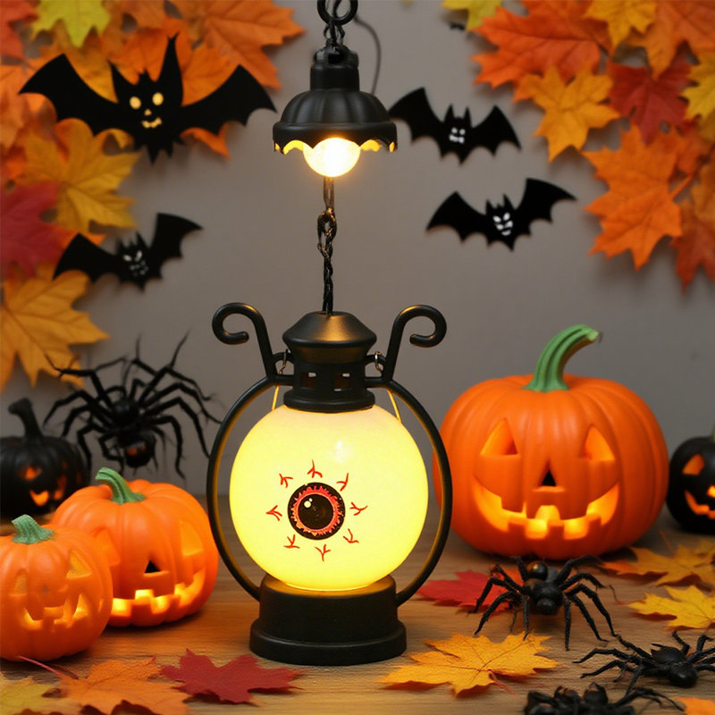 Décoration de fête d'Halloween citrouille d'Halloween lampe de fantôme avec crochet, un cadeau sacré pour la famille et les amis