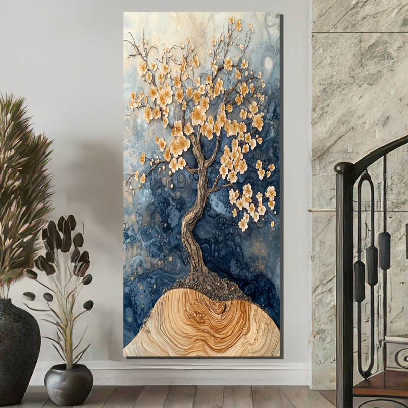 Hodgson - Floral Canvas Art Print, H 60 po x l 28 po, Toile tendue, Ne s'applique pas
