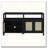 Bohemian Rattan Sideboard with Solid Wood Frame and Adjustable Shelves-1302829584