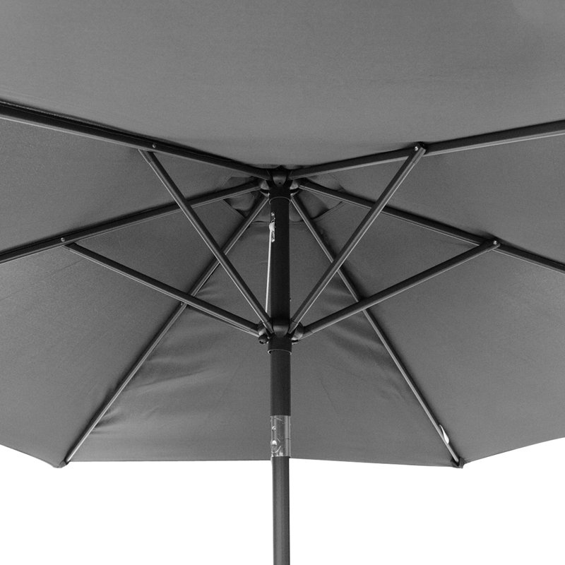 Wymore 250cm Market Parasol, Charcoal