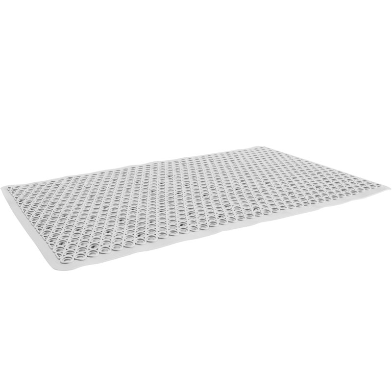 Tapis pour salle de bain Jorun, Blanc