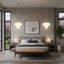 4 - Light Linear Dimmable Sphere Sputnik Design Tiered Chandelier With Glass Globe Shade-100351881