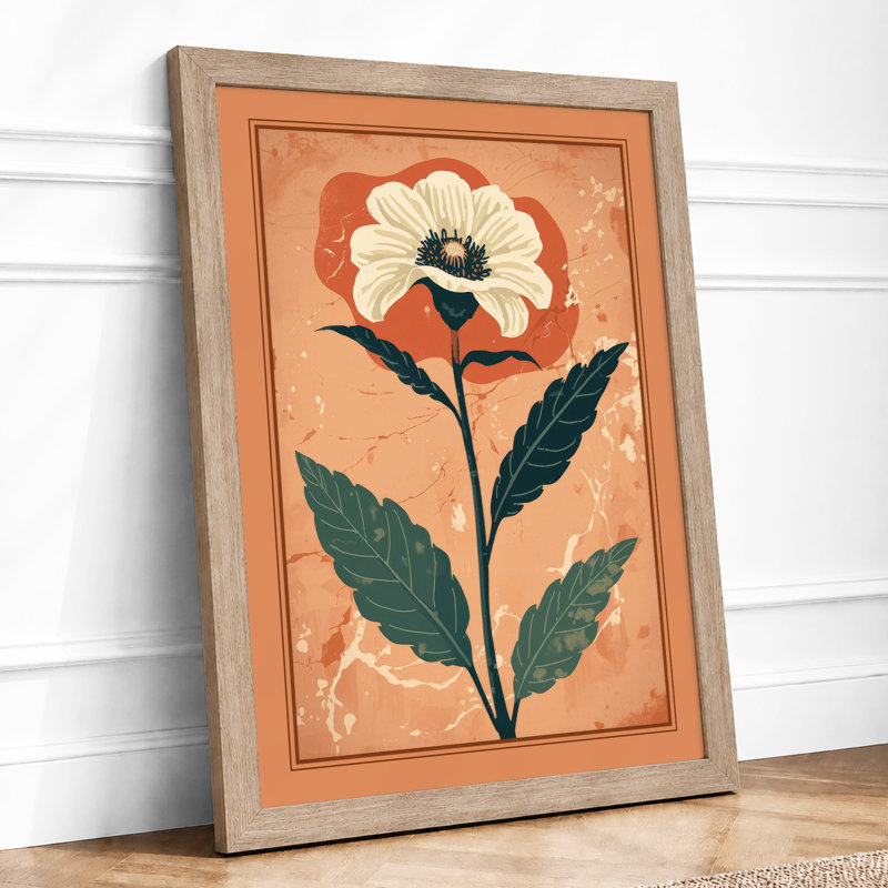 Pressed Flower Study Botanical - Framed Print, Oak, A3 - 42.0 x 29.7 cm