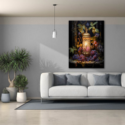 Art mural sur toile Epic Graffiti «Candle With Fruit» par Momart