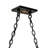 Rustic Lodge 9 - Light Textured Black Pool Table Lights Pendant