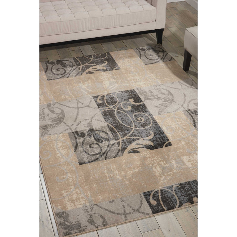 Floral Indoor Rug, Rectangle 3'10" x 5'10"