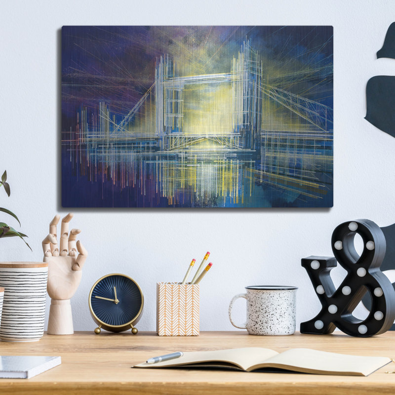 «Tower Bridge At Midnight» par Marc Todd, H 12 po x l 16 po
