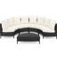 Grey+White Outdoor With And Removable Cushions 5Pcs Lounge - Comfortable & Stylish