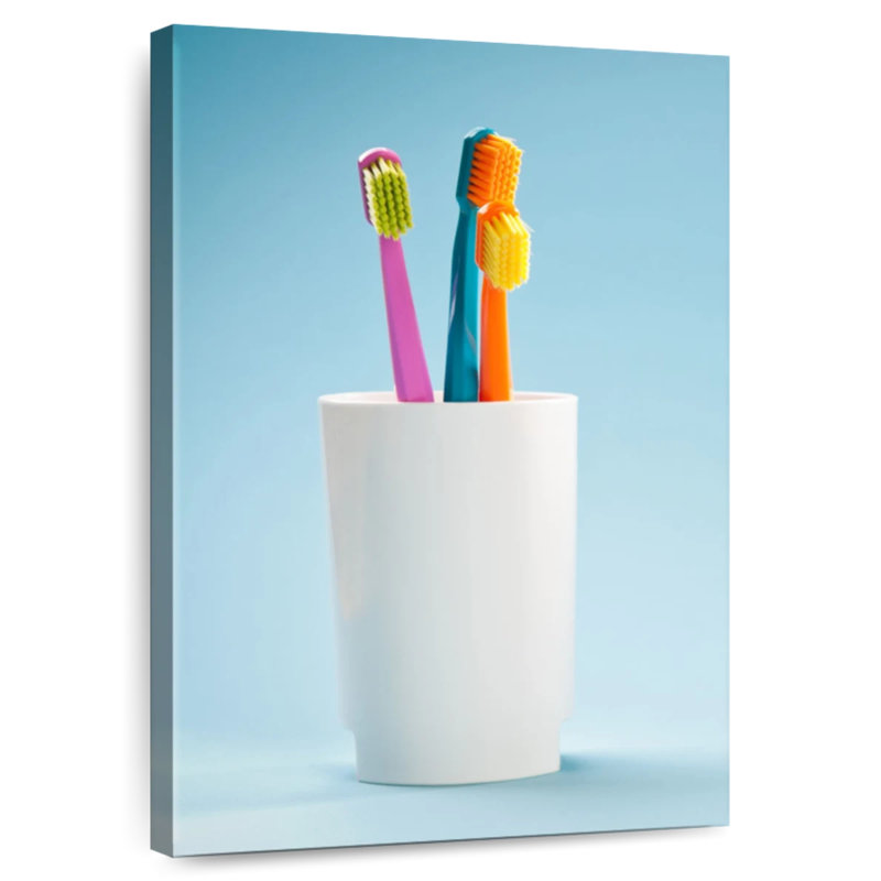 Cup Of Toothbrushes, 48" H x 32" W