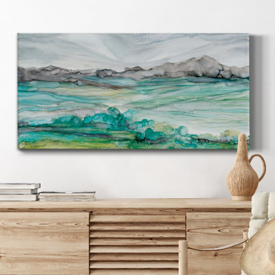 Marble Seas - toile tendue avec châssis de qualité supérieure - prête à être accrochée