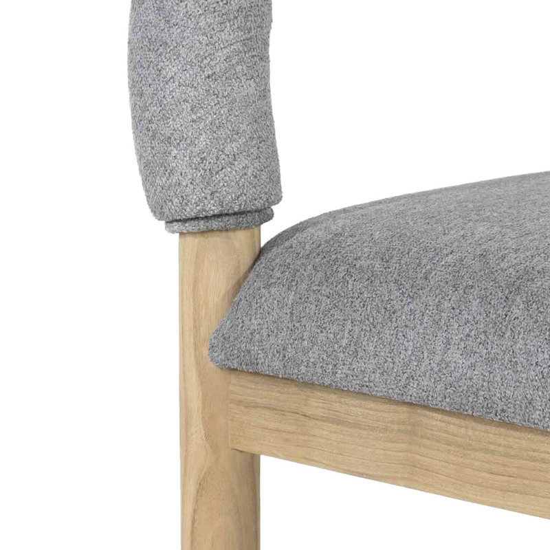 Heidi Boucle Bar & Counter Stool, Light Gray