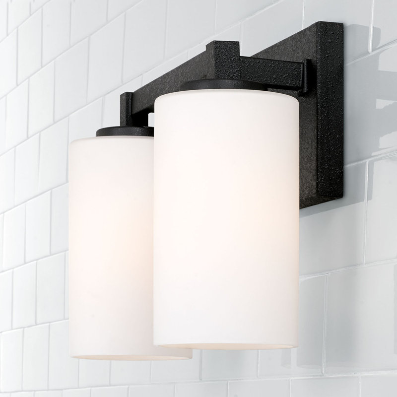 Éclairage pour salle de bain 2 lumières Ravenwood, Blanc