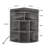 Cayhlin 29.2" H x 19.7" W Wooden Corner Bookcase Corner Storage Cabinet with USB Ports and Outlets-87664712