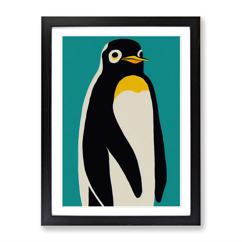 Penguin Pop Art Vol.2 - Single Picture Frame Print, Black, 64cm H x 46cm W x 2cm D