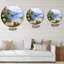 Le bateau sur la berge du lac - Horloge murale traditionnelle-60187854
