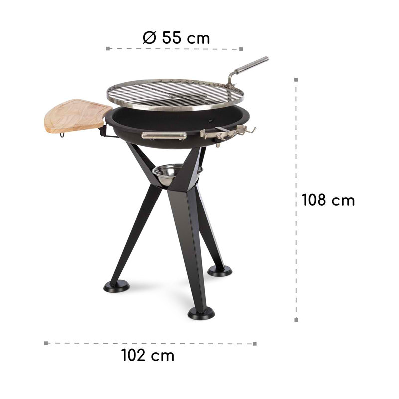 Blumfeldt 102cm W Charcoal Grill