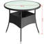 Nyla Round Glass Outdoor Dining Table-26081783