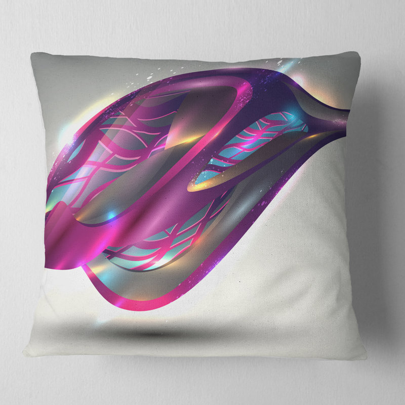 Coussin violet - Street Art, 16 po x 1 po, Coussin décoratif