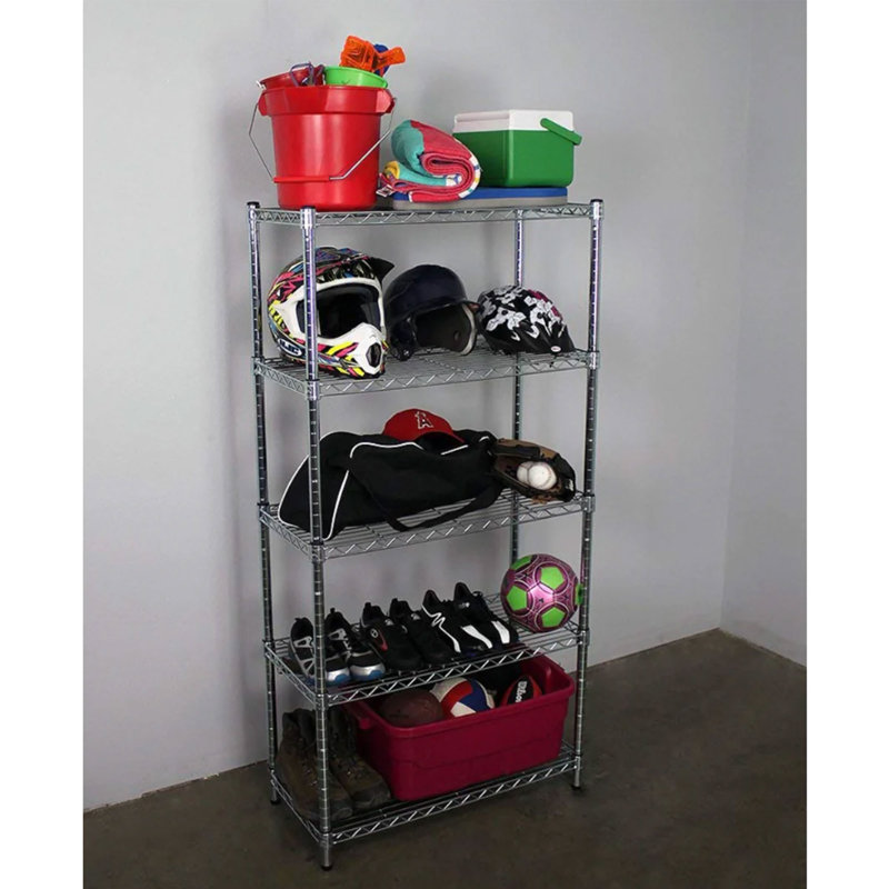 Neeka 36'' W Metal Shelving Unit