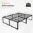 Twin Size Bed Frame,Metal Frame,3-In-1 Steel Support Bed Frame-706554354