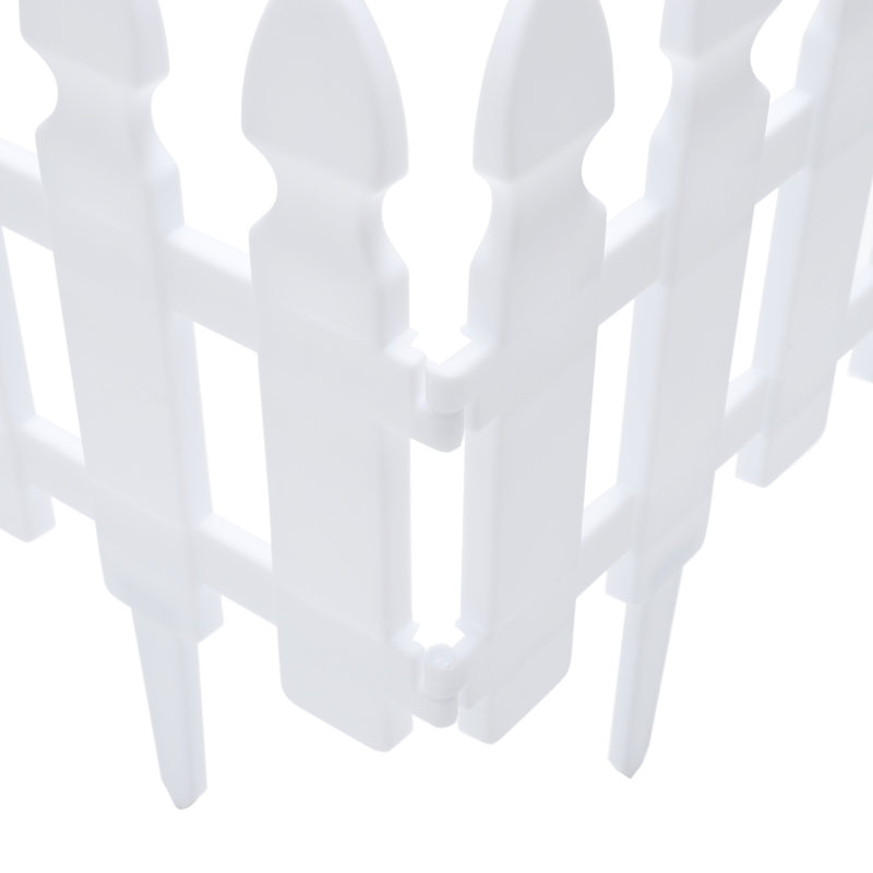 Delhomme 29 cm H x 48 cm W Plastic Lawn Edging Fencing with 4 Panel(s) Included