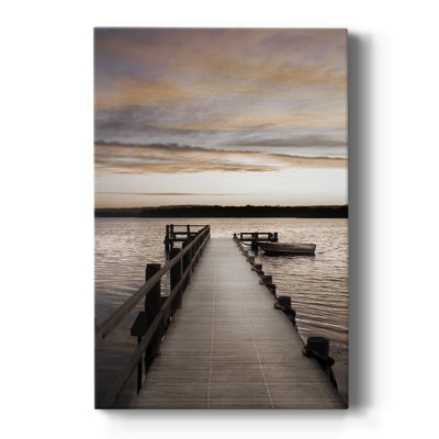 Sunset Over Jetty -Custom Wrapped Gallery Cavas