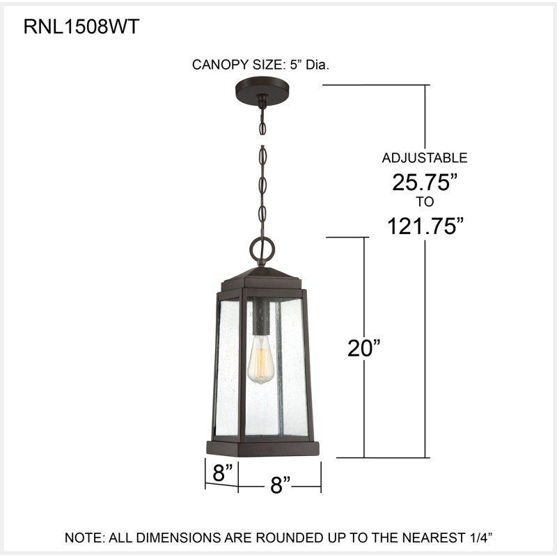 Mini-luminaire suspendu 1 lumière Agawam