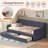 Twin Upholstered Daybed with 2 Storage Drawers-19323447