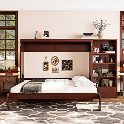Murphy Bed Wall Bed Frame With Shelf