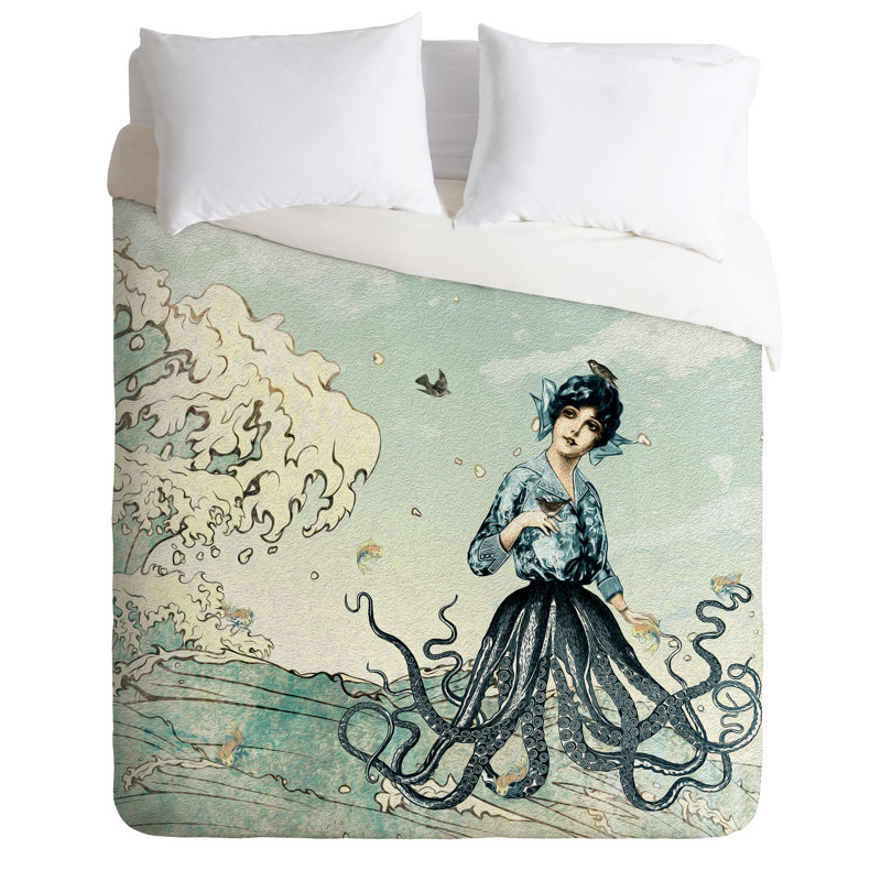 Belle13 Polyester Machine Printed Duvet Cover, Twin/Twin XL Duvet Cover + 1 Standard Sham