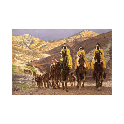«Journey of the Magi, c.1894» par James Jacques Joseph Tissot - reproduction d'art sur toile tendue