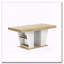 Table de salle à manger extensible de 78,7 pouces avec tablettes de rangement et design rustique naturel-133333140