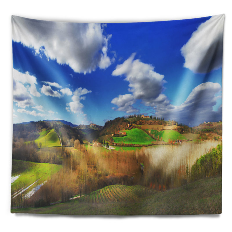 Tapisserie panoramique Schafer Spectacular Toscana, H 32 po x l 39 po