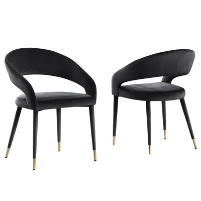 Modern Velvet Dining Chair Set Of 2(Only Dining Chairs)