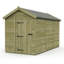 Total Sheds 6ft x 12ft Apex Garden Shed - Single Door - No Windows - Pressure Treated Timber - UK Manufactured