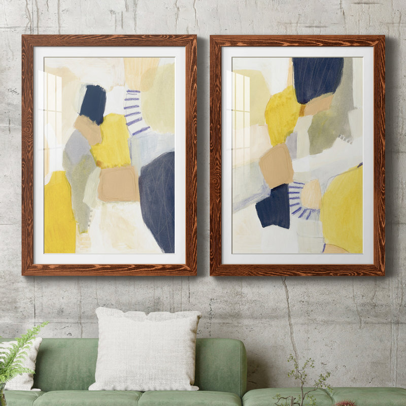 Impression encadrée Trove IPremium - prête à être accrochée, H 37,5 po x l 55 po x P 1,5 po, Papier avec cadre érable