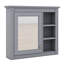 Armoire murale 30 po x 28 po avec miroir, armoire à pharmacie avec 3 tablettes ouvertes (meuble-lavabo non inclus)-659144090