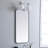 Sabine Metal Rounded Rectangle Wall Mirror-1295440620-1295440150