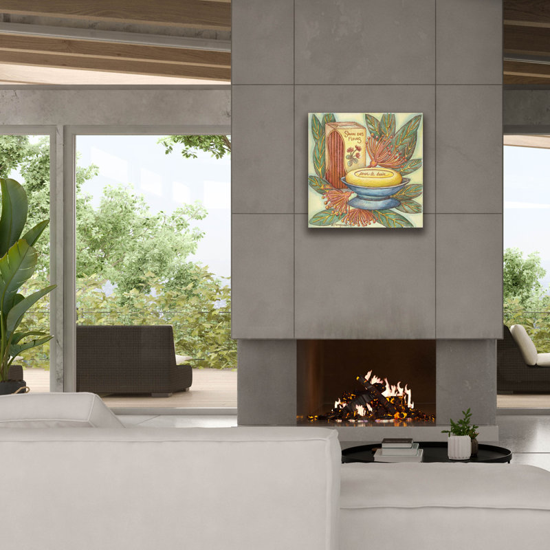 «Savons Des Fleurs» par Andrea Strongwater, art mural sur toile, H 26 po x l 26 po x P 1,5 po