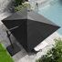 Parasol en porte-à-faux rectangulaire 11 'x 9' avec base lestée