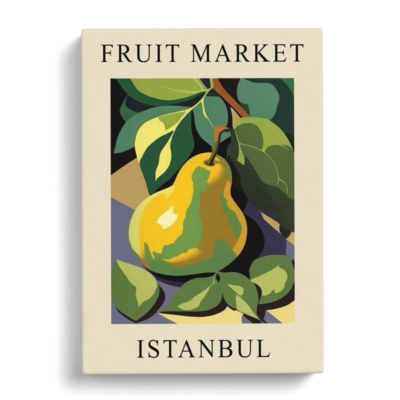 Pear Istanbul Fruit Market - Wrapped Canvas, 50cm H x 35cm W x 3cm D
