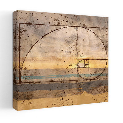 Fibonacci Shell Abstract Contemporary Art
