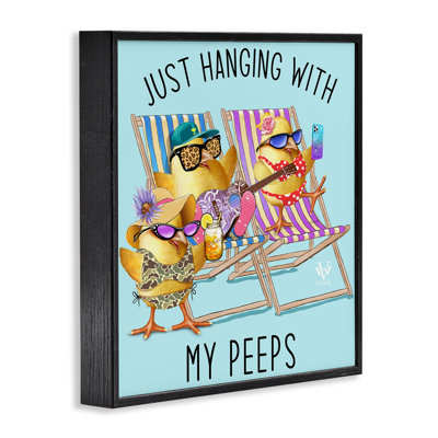 «Hanging With My Peeps», estampe numérique, conception de Jim Baldwin