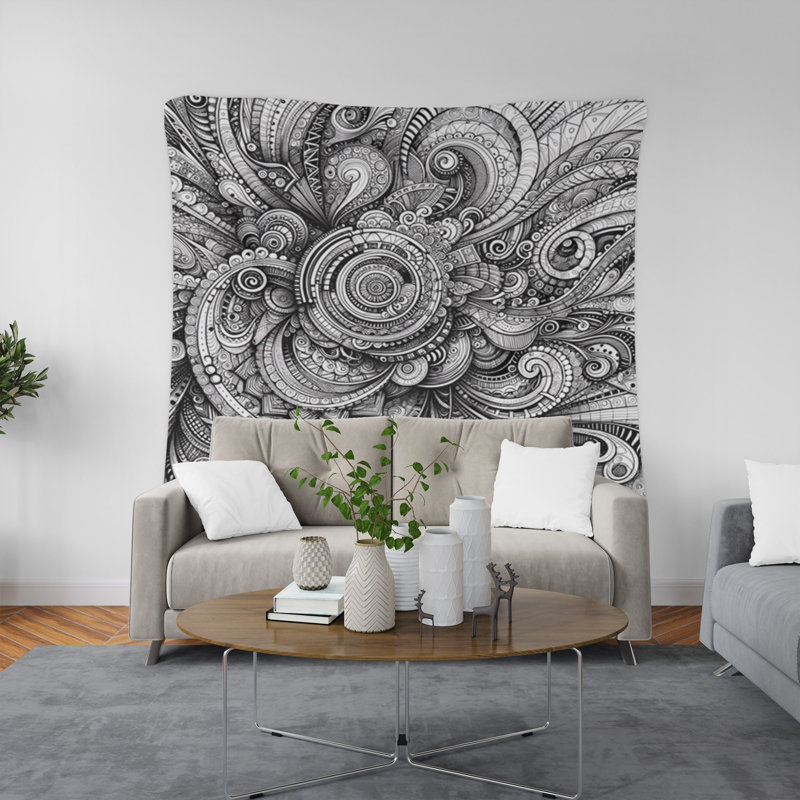 Tapisserie murale, H 88 po x l 104 po x P 1,2 po
