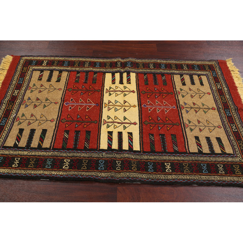 One-of-a-Kind 3'8'' X 6'0'' New Age Wool Area Rug in